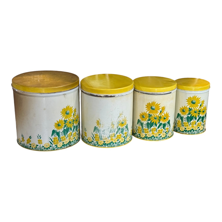 Vintage Metal Canister Set