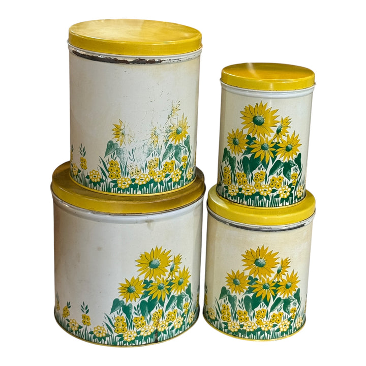 Vintage Metal Canister Set