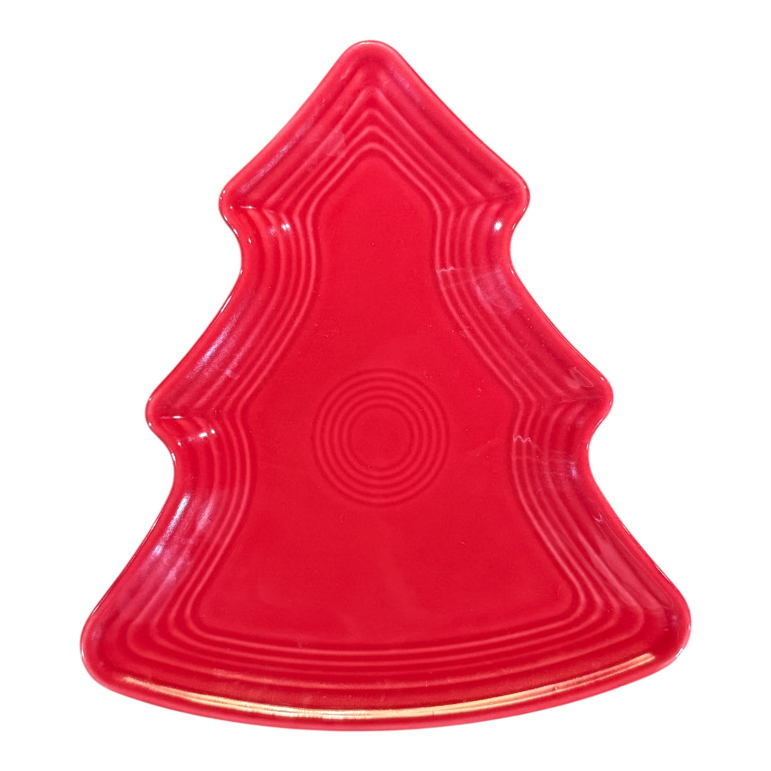 Fiestaware Scarlet Christmas Tree Plate