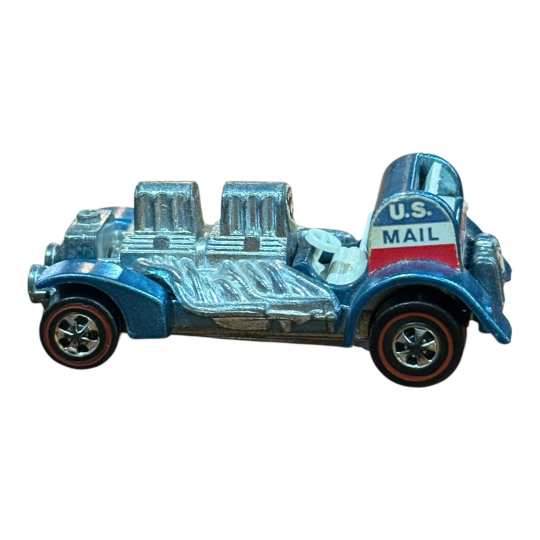 Hot Wheels Redline 1970 Special Delivery Blue White Interior