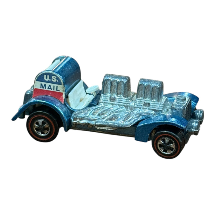 Hot Wheels Redline 1970 Special Delivery Blue White Interior