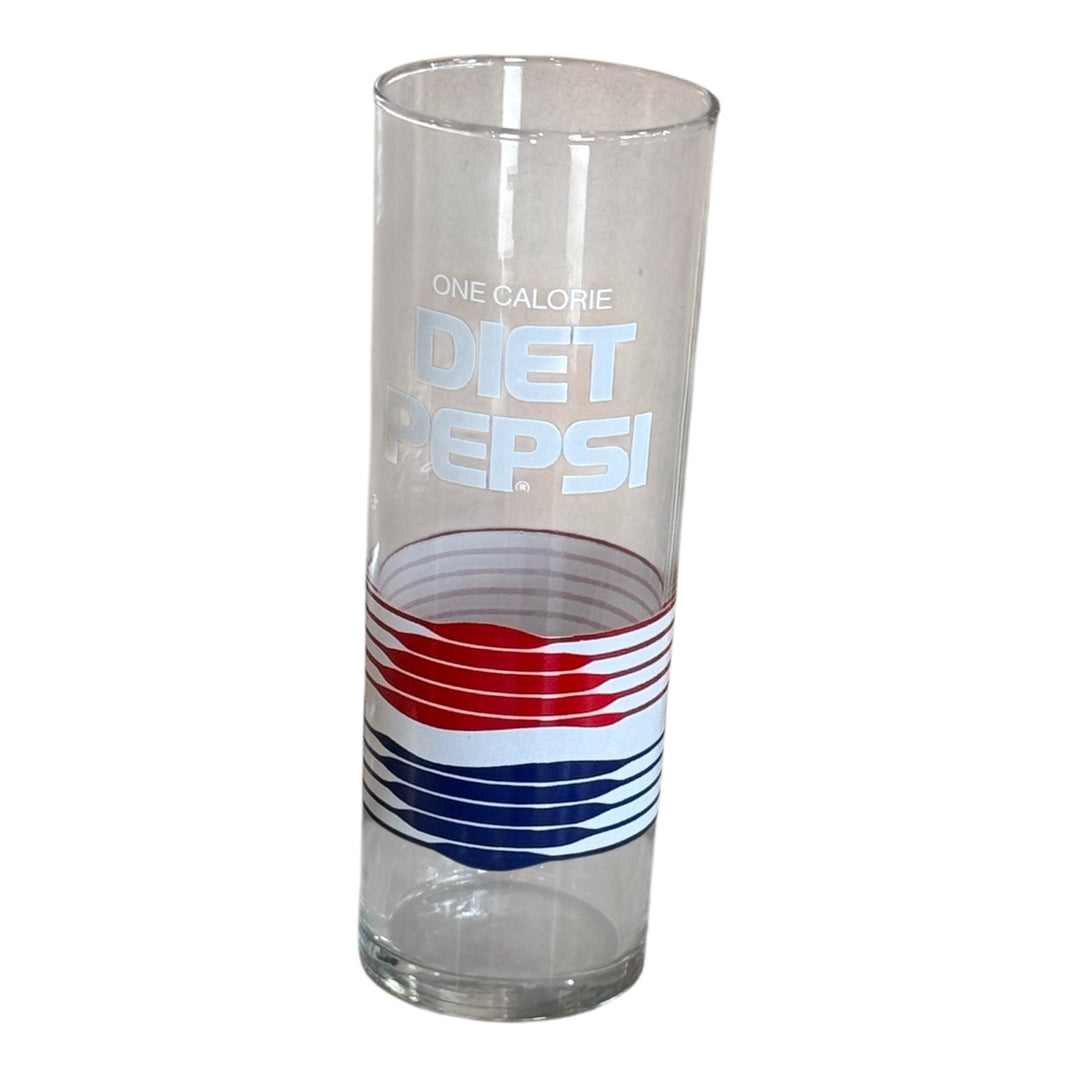 Vintage 10 Ounce Diet Pepsi Glass