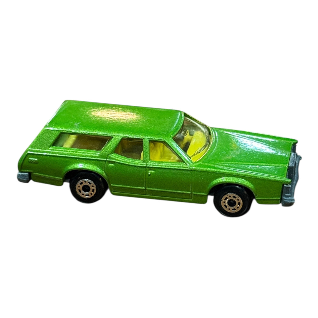 1978 Matchbox Lesney Diecast 1/64 Green Mercury Cougar Villager Wagon