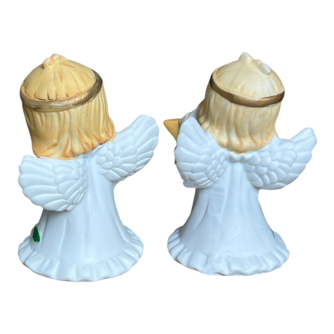 Pair Ceramic Angel Christmas