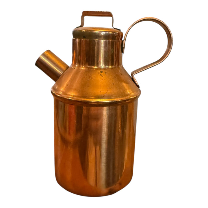 Vintage 6.5” Copper Milk Can Shaped Pitcher 14 Oz