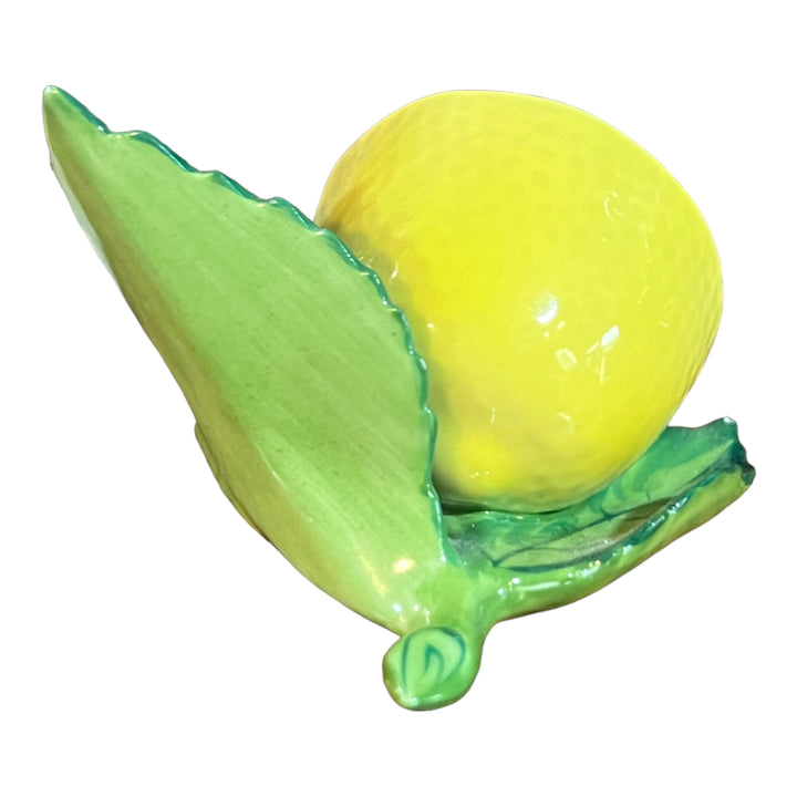 Herend Hungary - Lemon on Leaf Place Card Holder