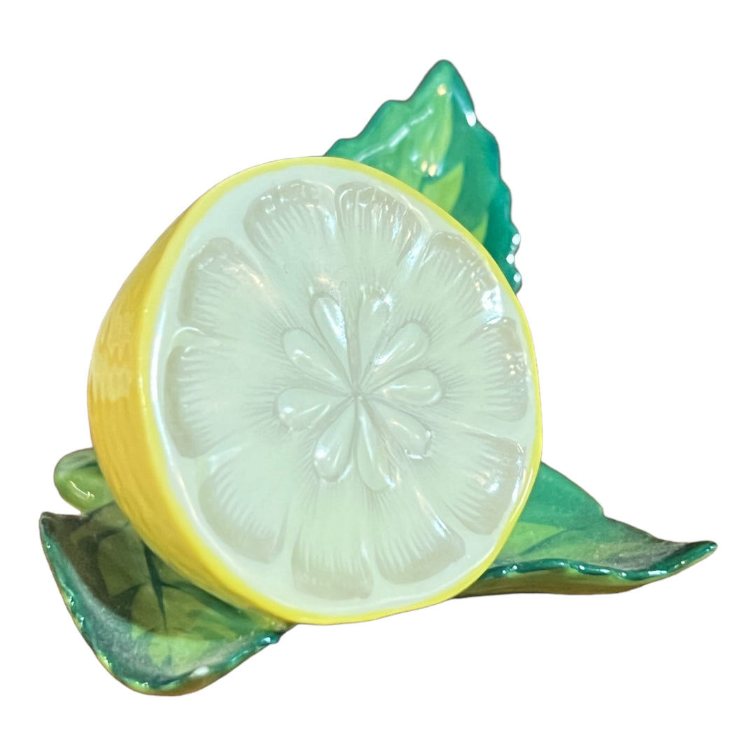 Herend Hungary - Lemon on Leaf Place Card Holder