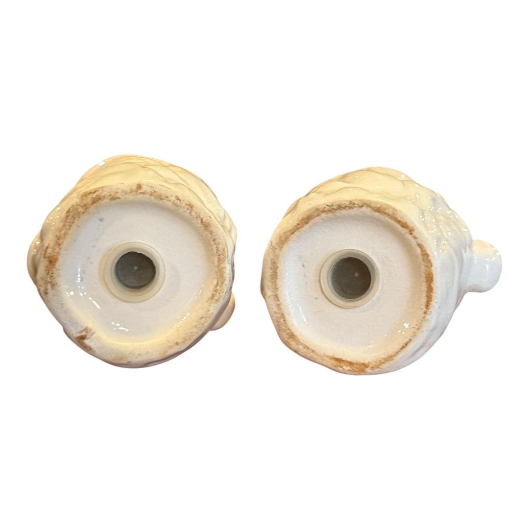 Vintage Santa Head Salt and Pepper Shakers