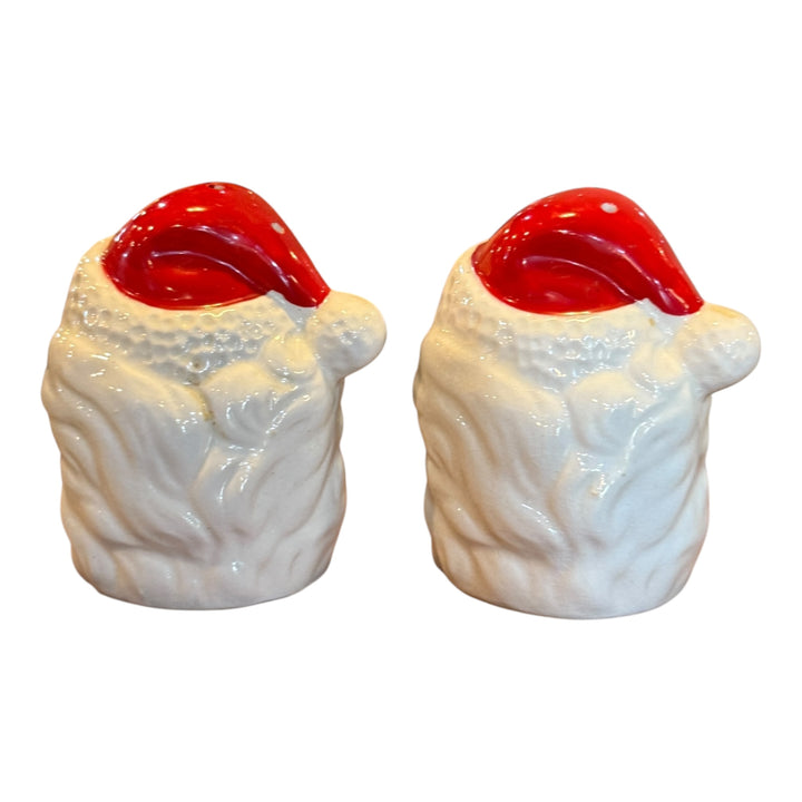 Vintage Santa Head Salt and Pepper Shakers