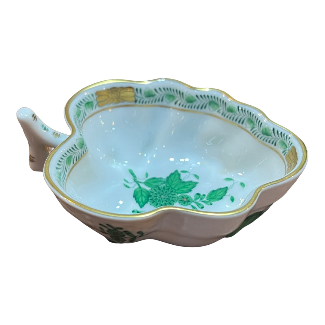 Herend Hungary - Abony Green Open Sugar Bowl