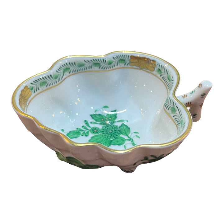 Herend Hungary - Abony Green Open Sugar Bowl