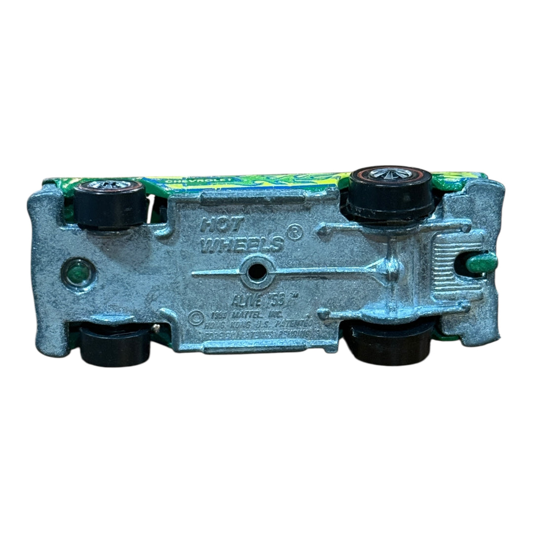 Hot Wheels Redline ALIVE 55 Green Enamel Open Hood Flying Colors