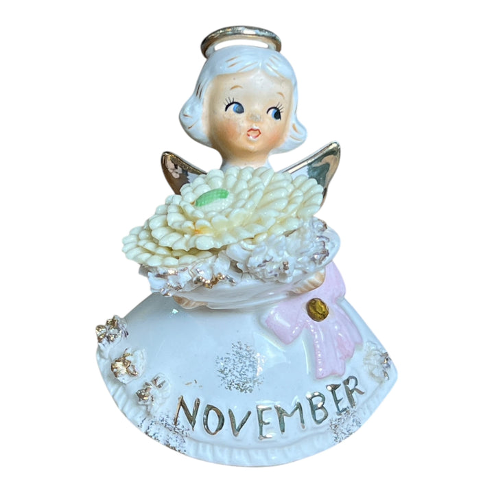 Ceramic Angel Lefton November Angel