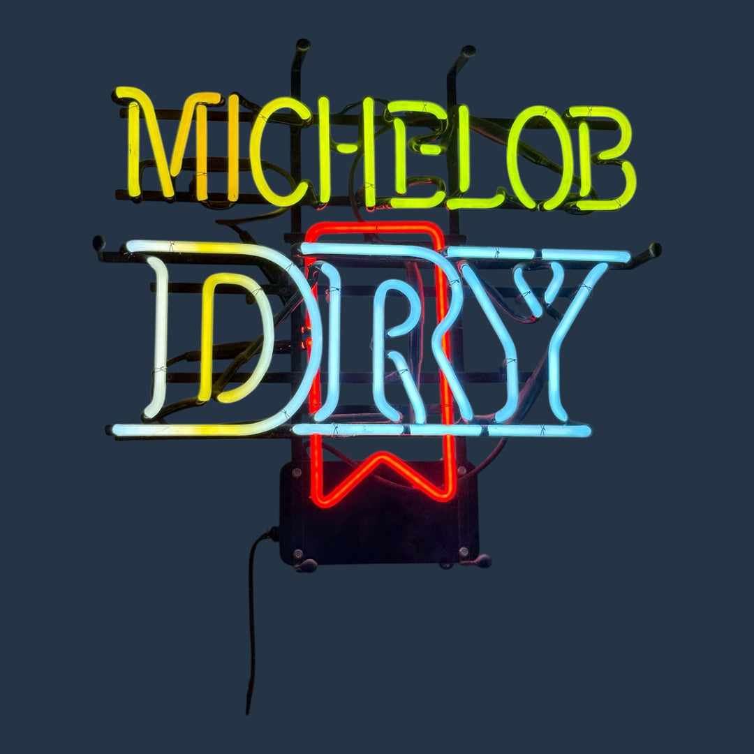 Vintage Michelob Dry Beer Sign Neon   PICKUP ONLY