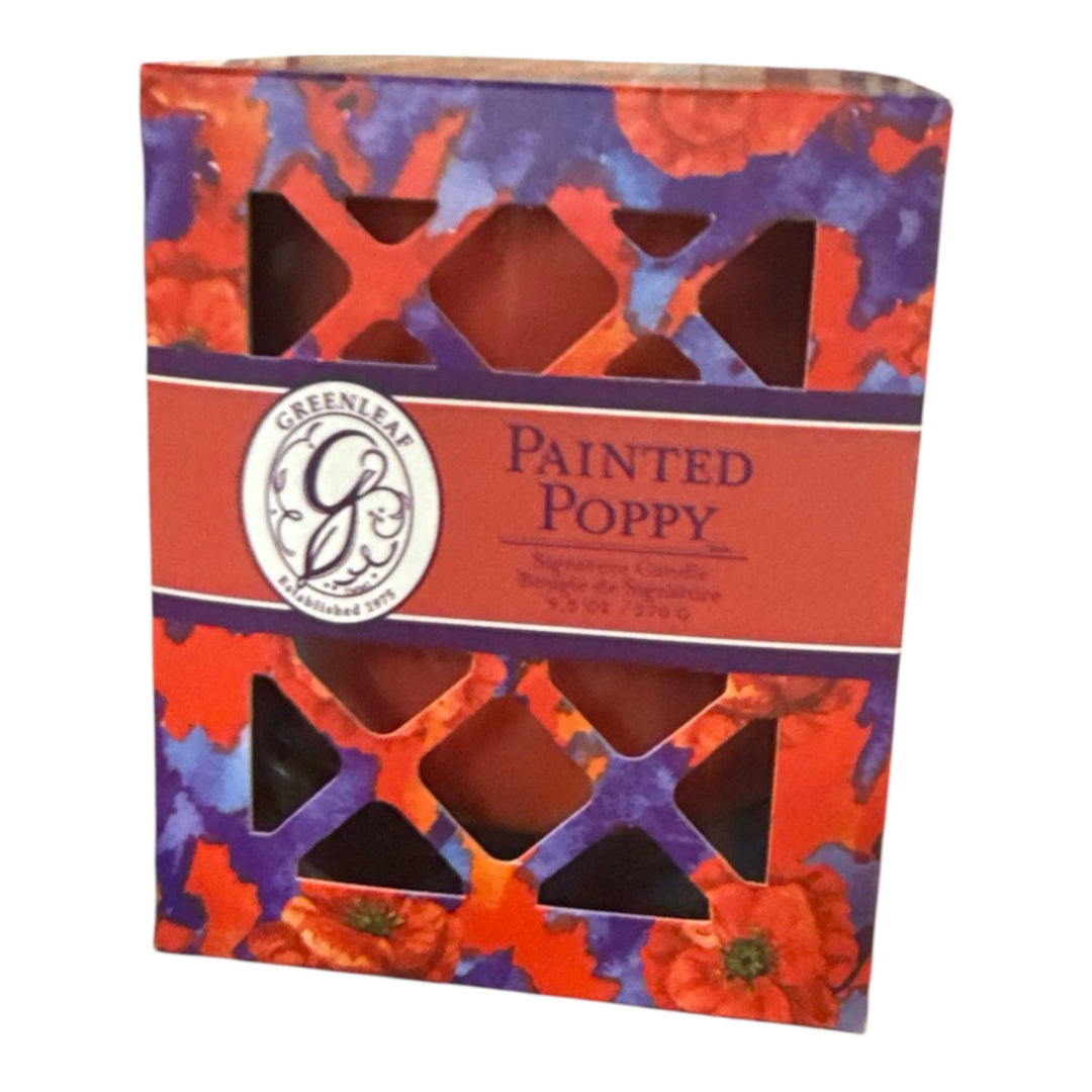 Greenleaf Jar Painted Poppy