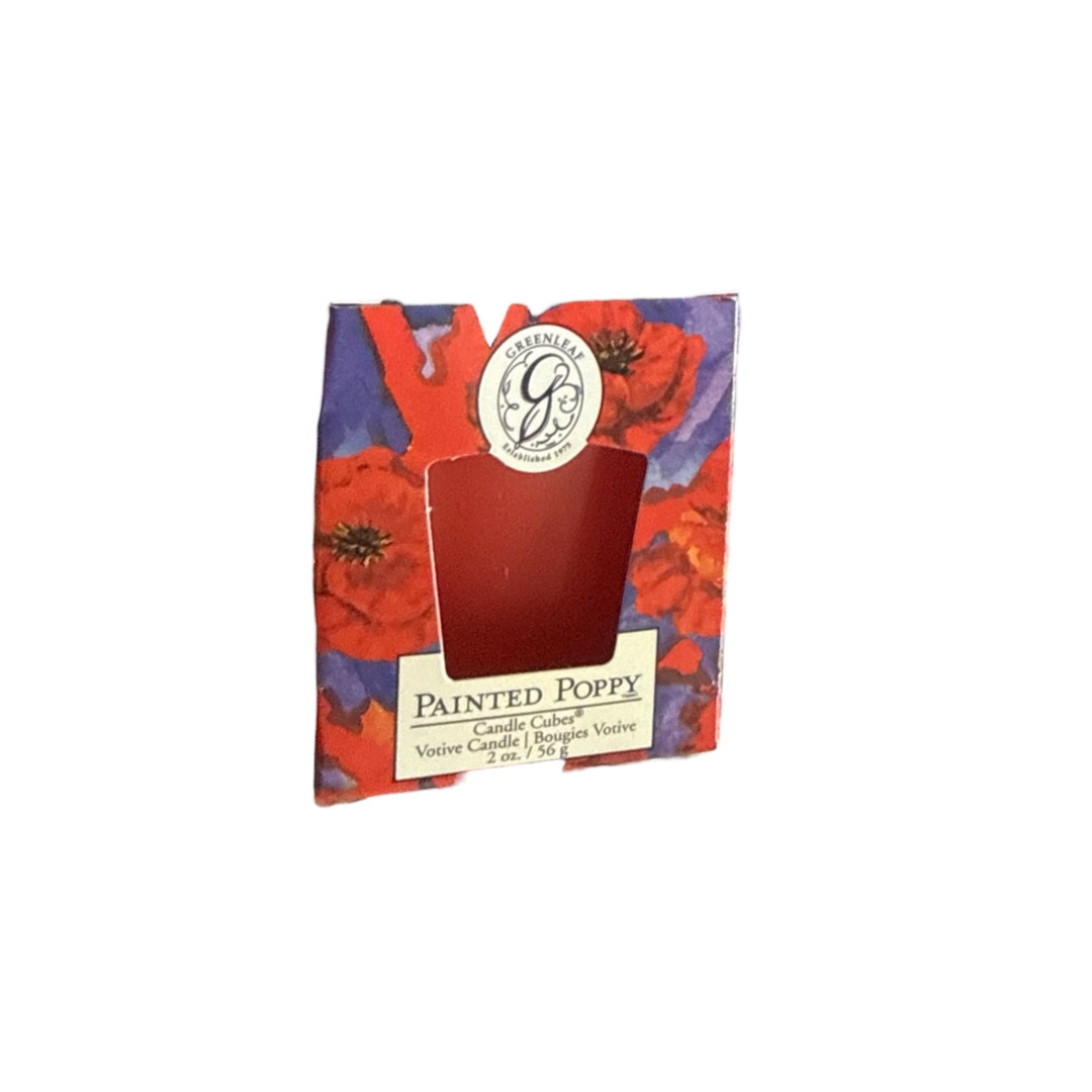 Greenleaf Votive Painted Poppy