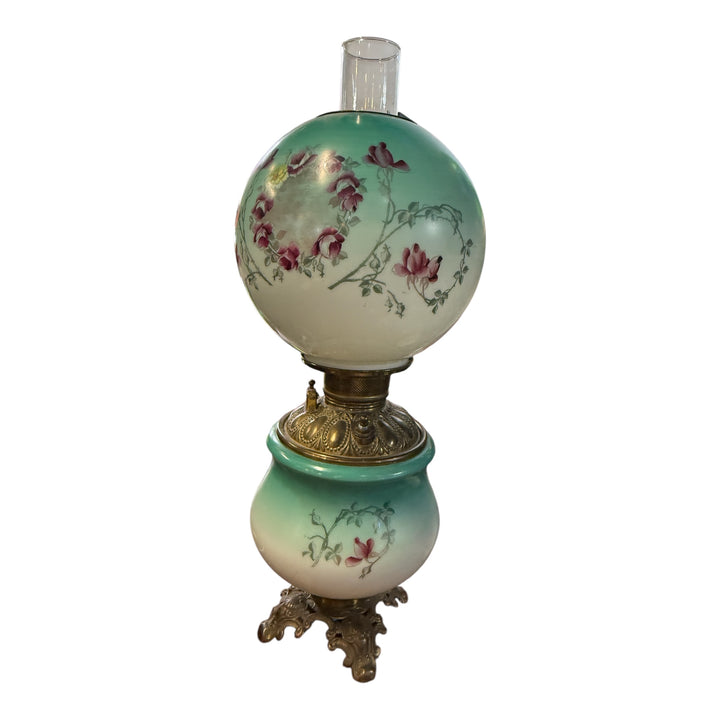 Hand Painted Floral Gone with the Wind Lamp