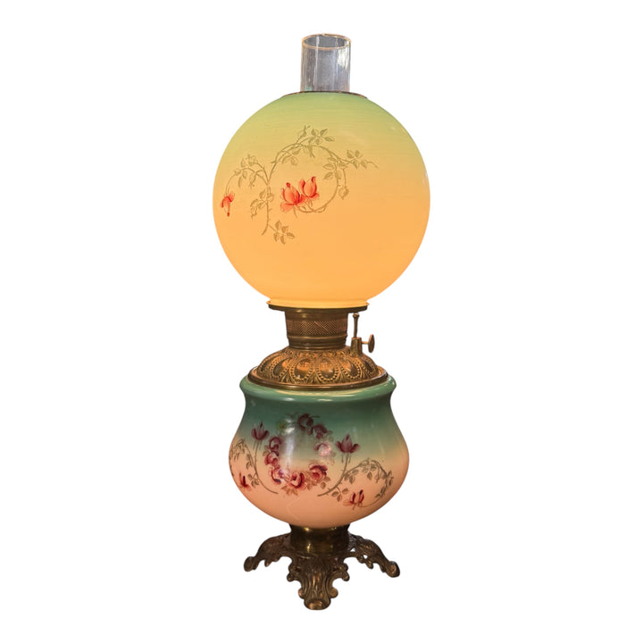 Hand Painted Floral Gone with the Wind Lamp