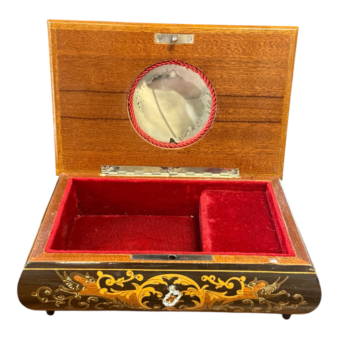 Wooden Music Box - Inlaid Wood