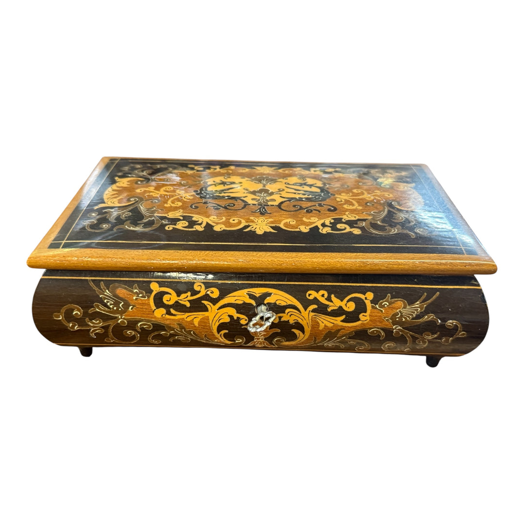 Wooden Music Box - Inlaid Wood