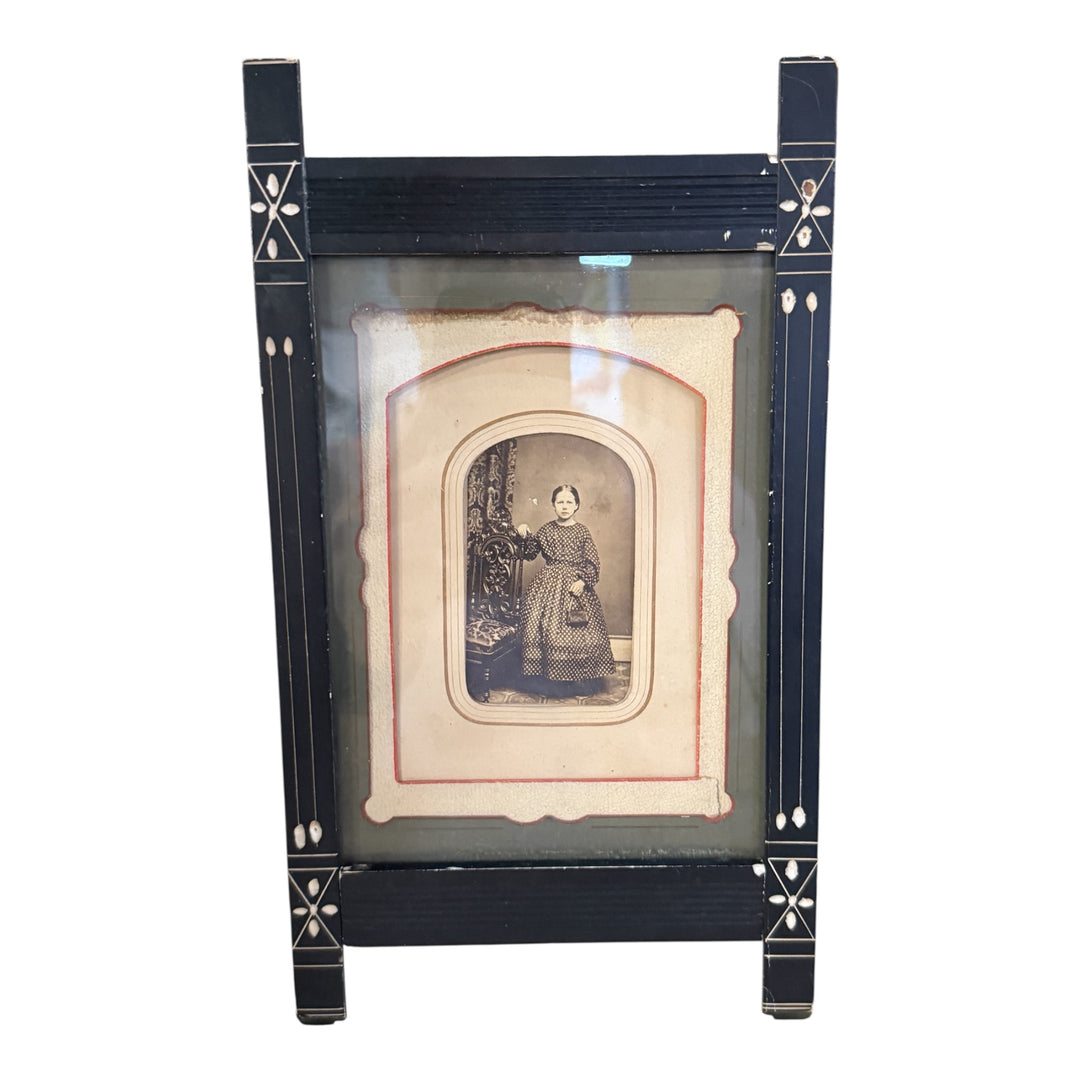 Victorian Aged Picture in Vintage Frame