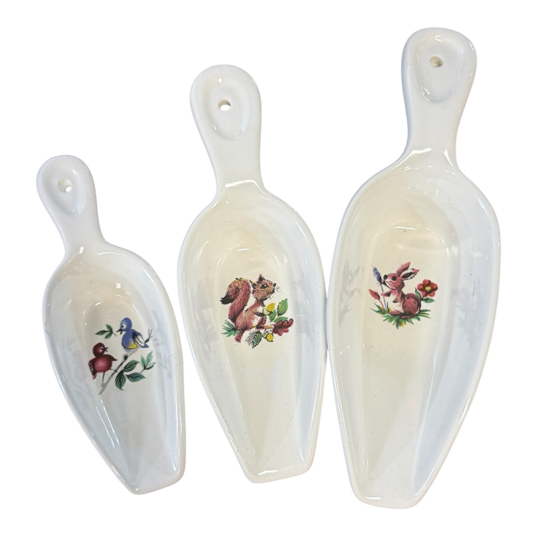 Unmarked Trio of Whimsical Scoops
