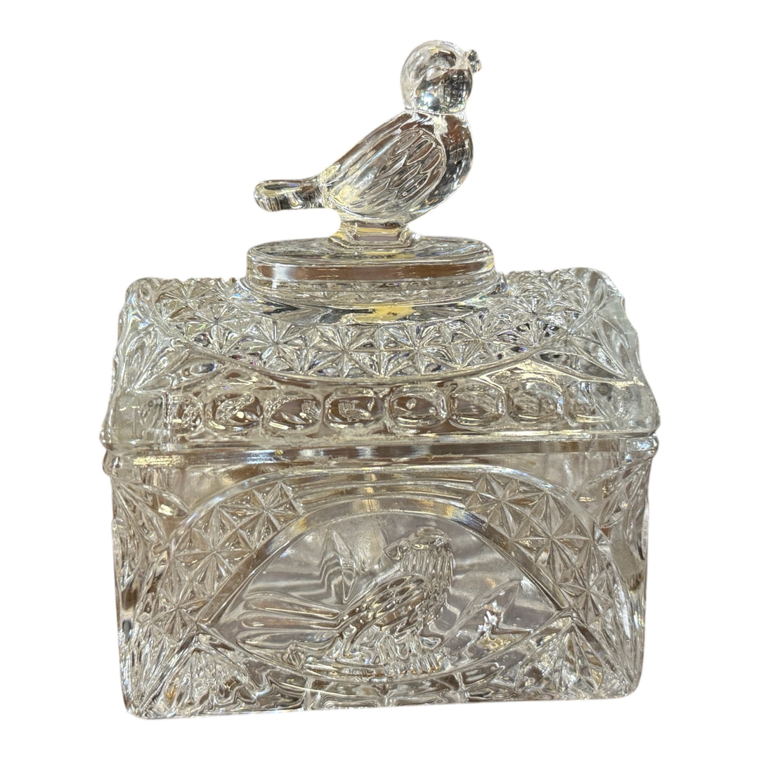 Hofbauer Glass Covered Trinket Box