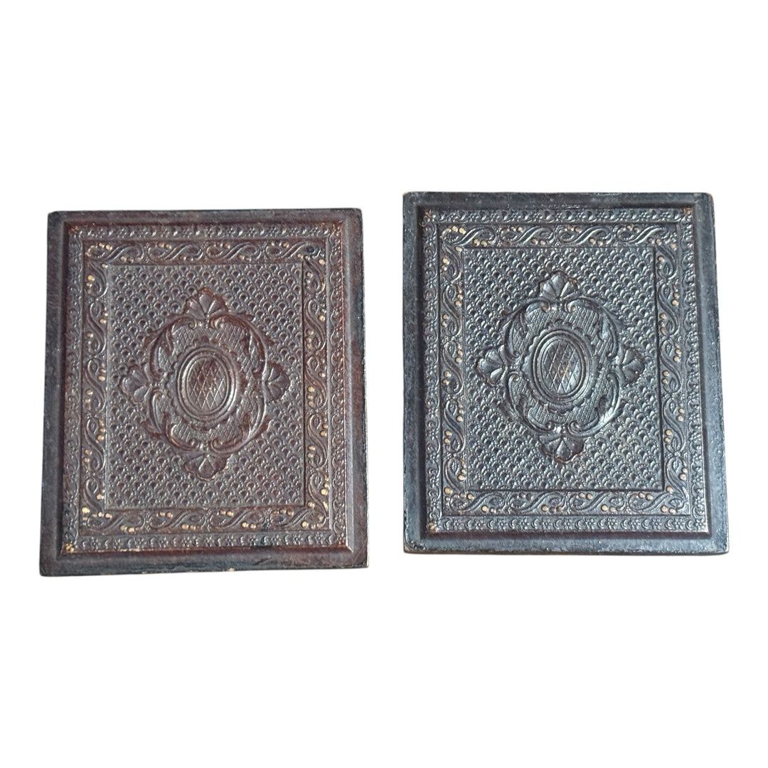 Antique Ambrotype / Tin Type Photograph Couple