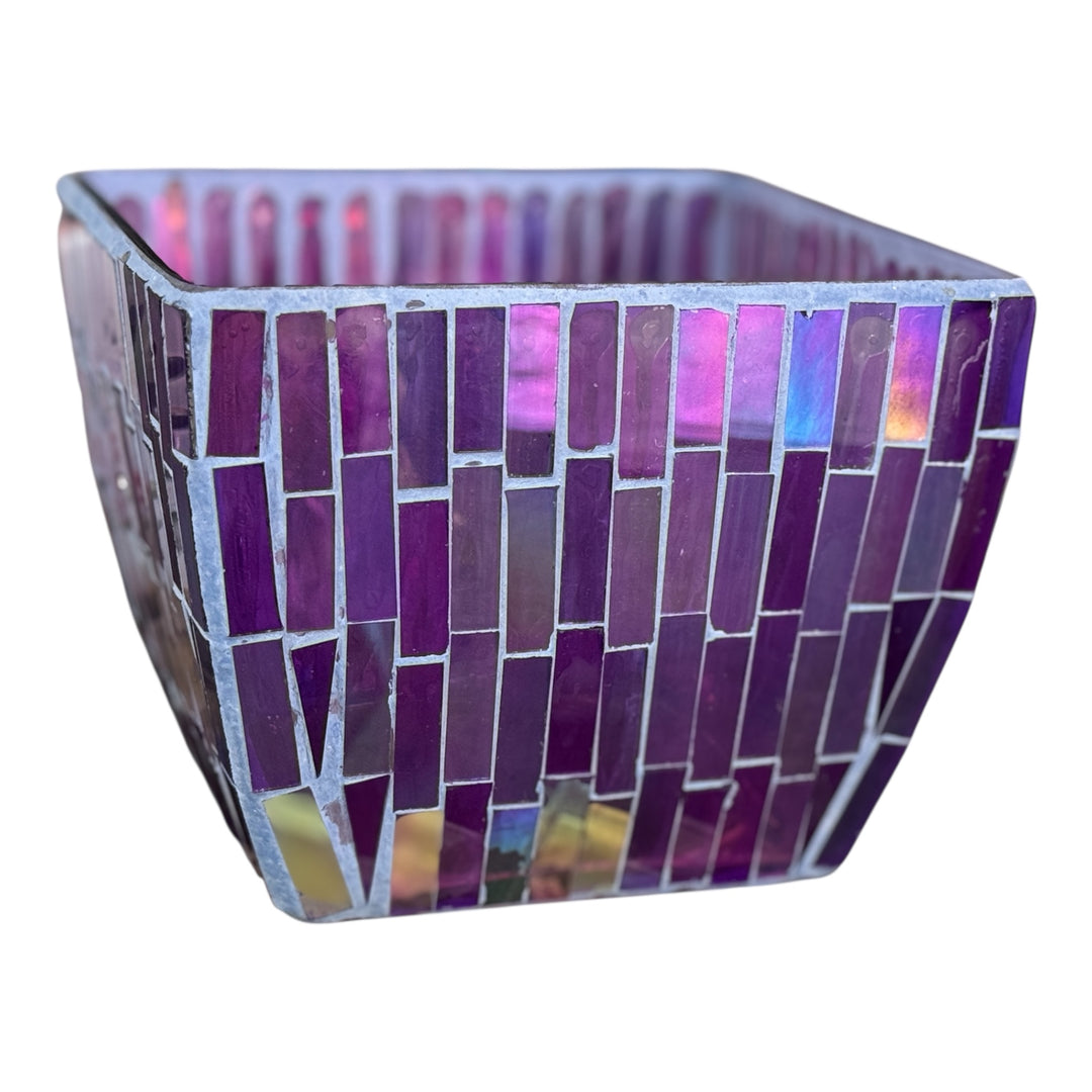 Mosaic Glass Candleholder