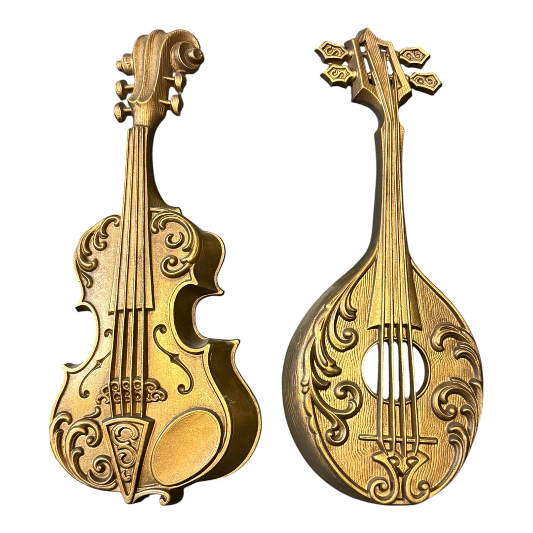 Sexton Set of 2 Musical Instrument Wall Hangings