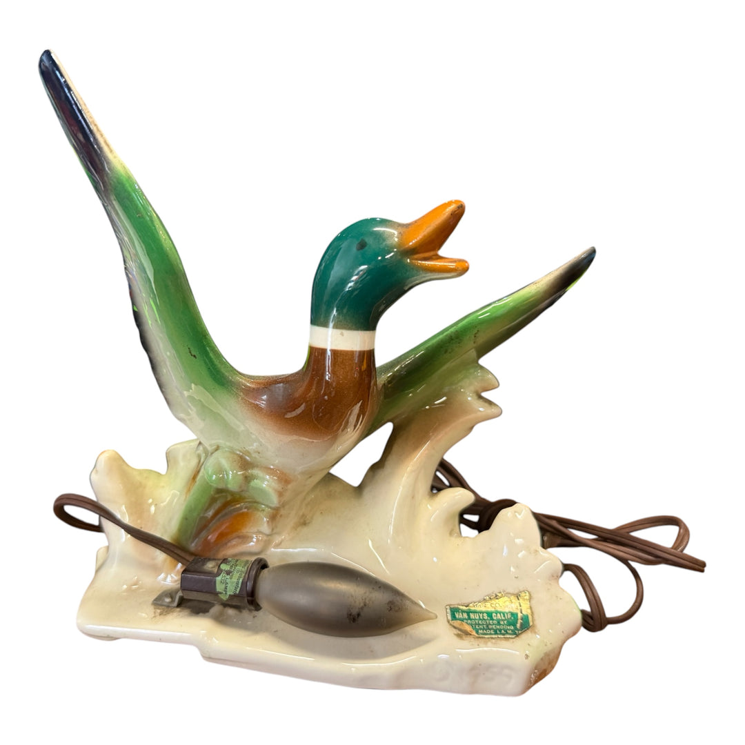 1958 MCM Flying Mallard Duck Lamp - Lane and Co