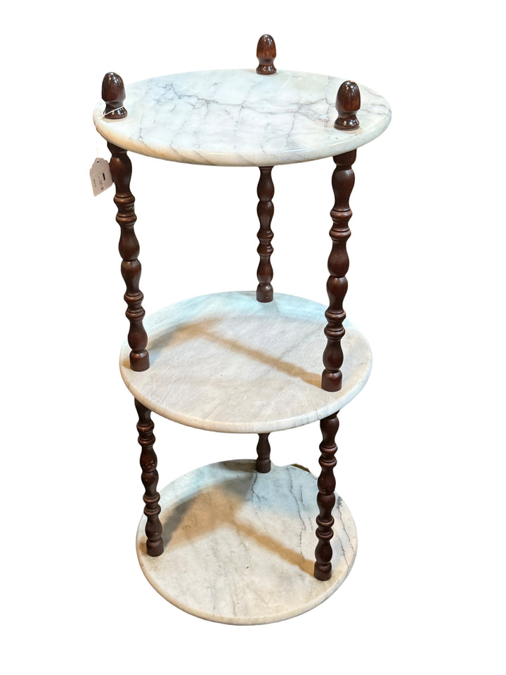 Marble Table / Plant Stand  PICKUP ONLY