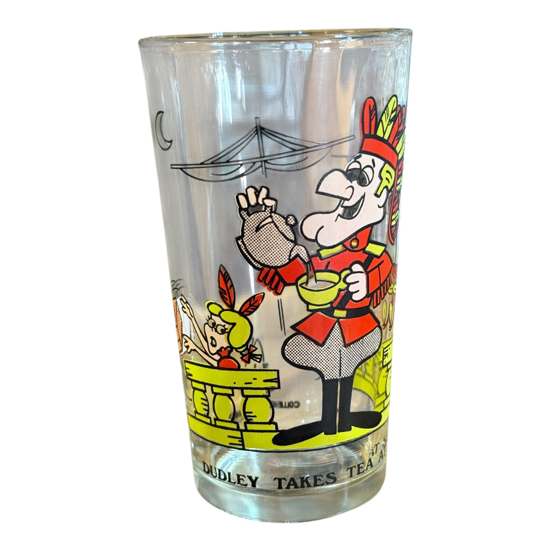 Arby's 1976 Dudley Do Right Takes Tea At Sea Collector Glass