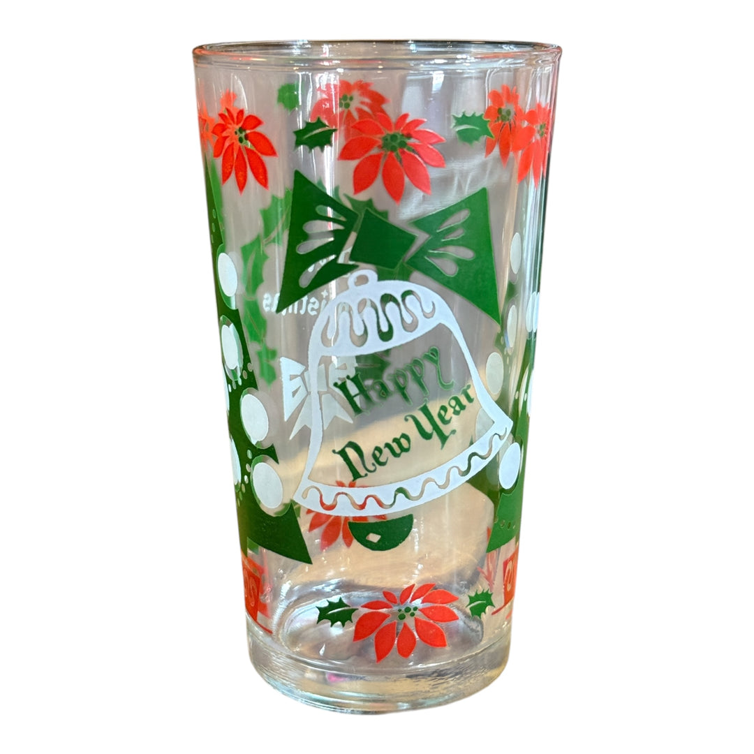 Hazel Atlas Mid Century Christmas Tumbler