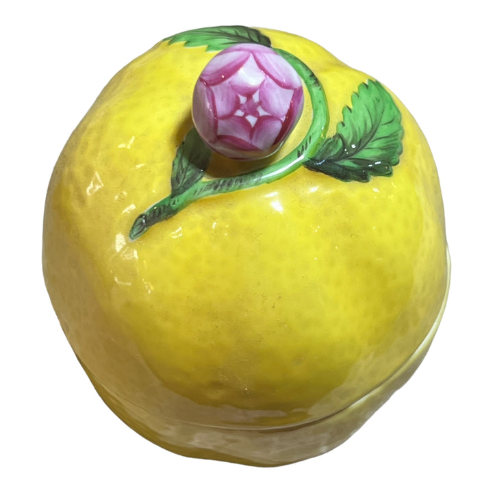 Herend Hungary - Lemon Trinket Box