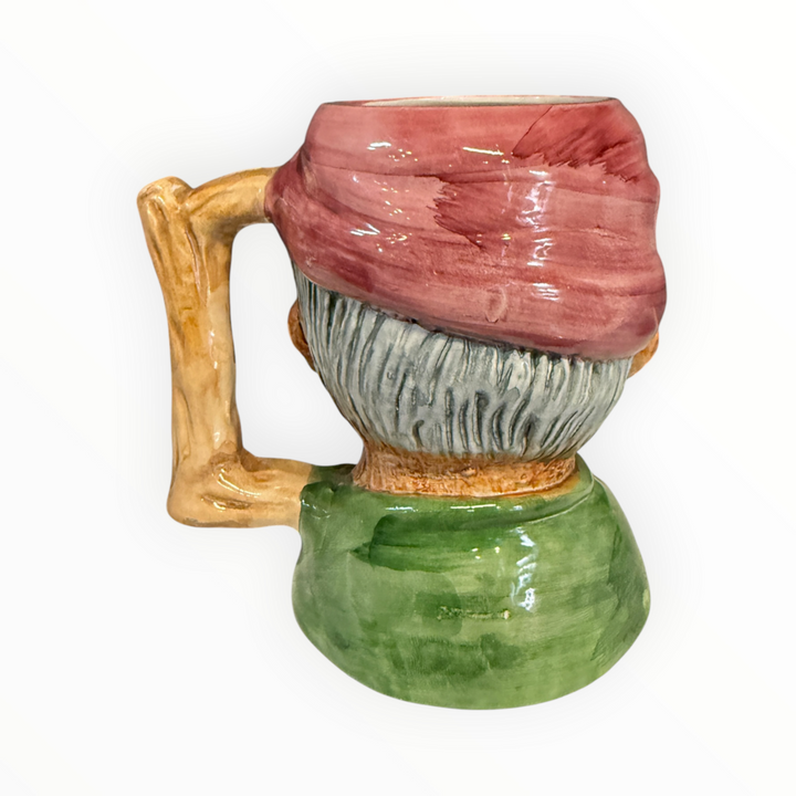 Ceramic Mug with Old Man Face Design