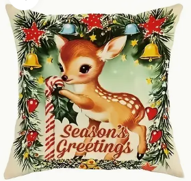 Christmas Pillow - Seasons Greetings