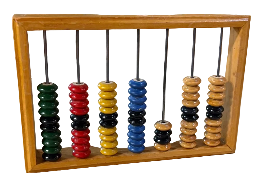Vintage Soviet Wooden Abacus