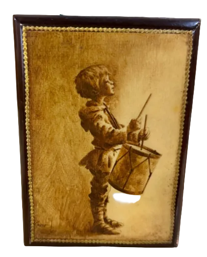 Wooden Picture  Drummer Boy
