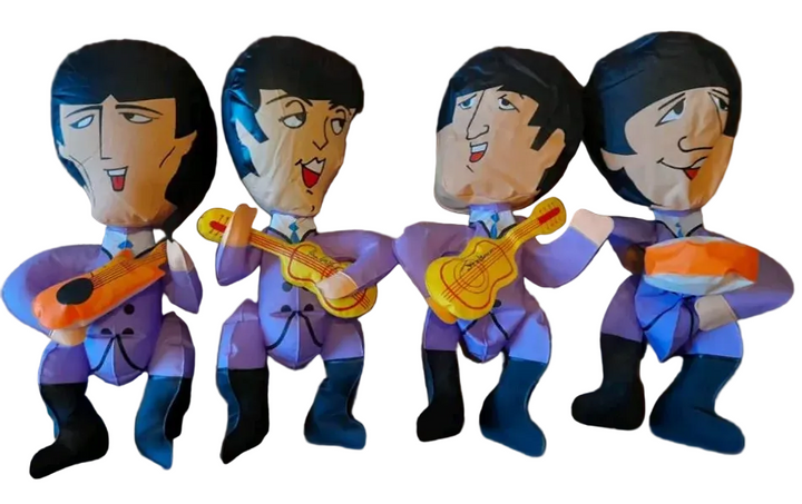 Vintage 1966 Beatles Inflatable Doll Set