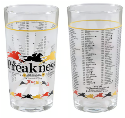 Preakness Glassware - 2010 135th Running