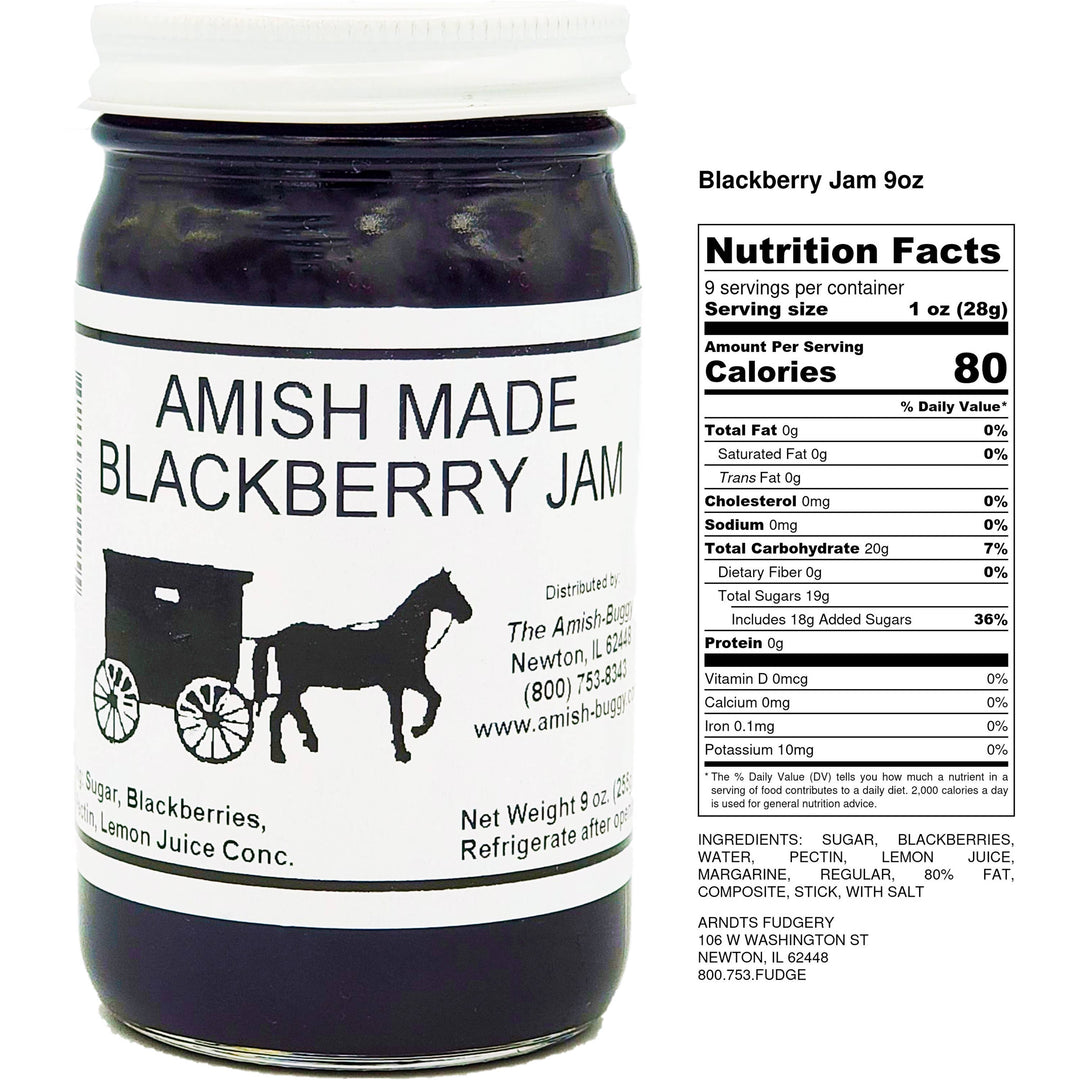 Amish made Jam and Jellies - 8 oz.: Jalapeno Blackberry