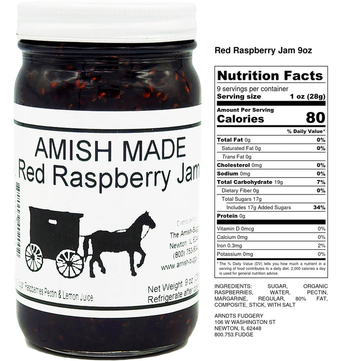 Amish made Jam and Jellies - 8 oz.: Jalapeno Raspberry