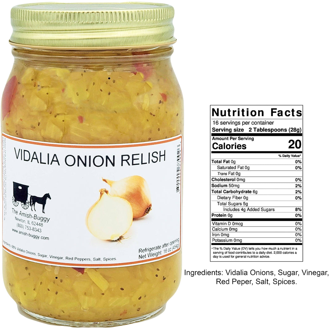 Amish Pickled Vegetables & Eggs 16 oz. Jar: Chow Chow Hot