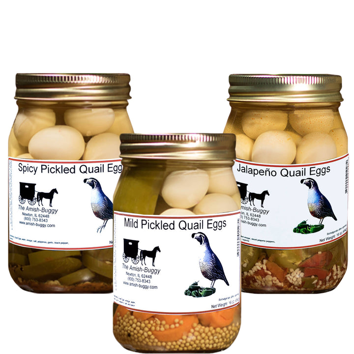 Amish Pickled Vegetables & Eggs 16 oz. Jar: Chow Chow Hot