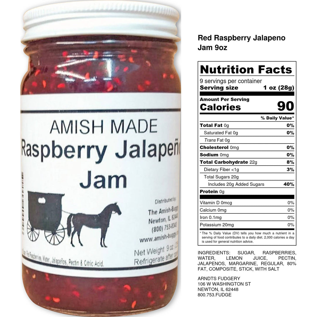 Amish made Jam and Jellies - 8 oz.: Jalapeno Blackberry