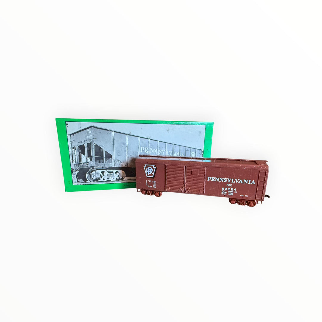 Bowser X-31a Double Door Round Roof Box Car PRR Shadow Keystone HO