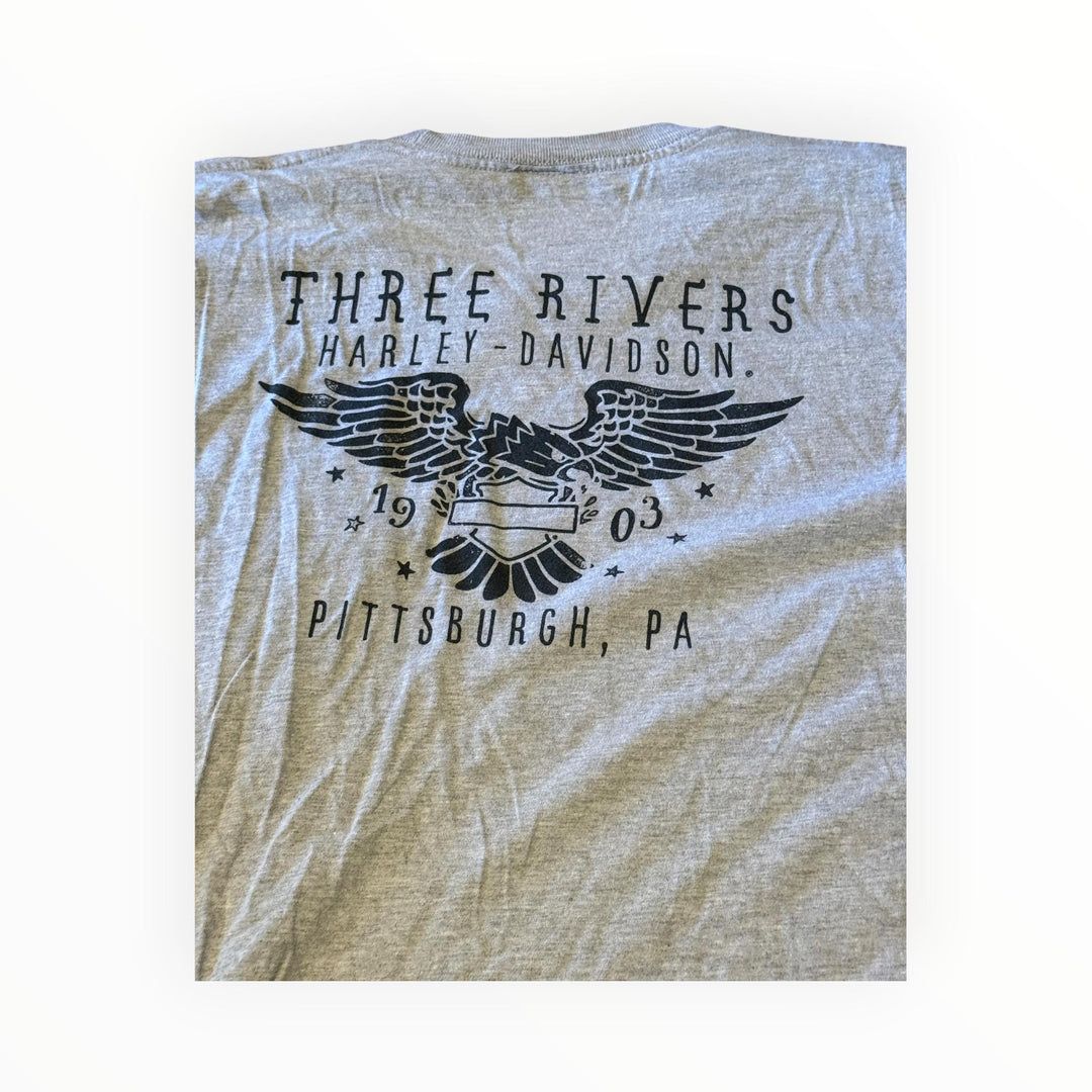 Harley Davidson T-Shirt - Three Rivers, Pittsburgh, Pa 3XL