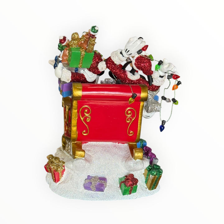 Disney Parks Santa Mickey and Friends Figurine Sleigh