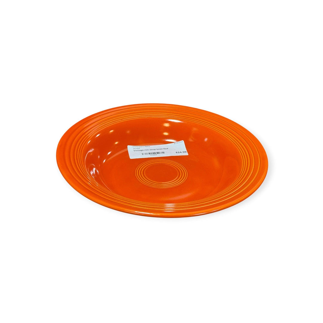 Vintage Fiesta - Vintage Red Rimmed Soup Bowl
